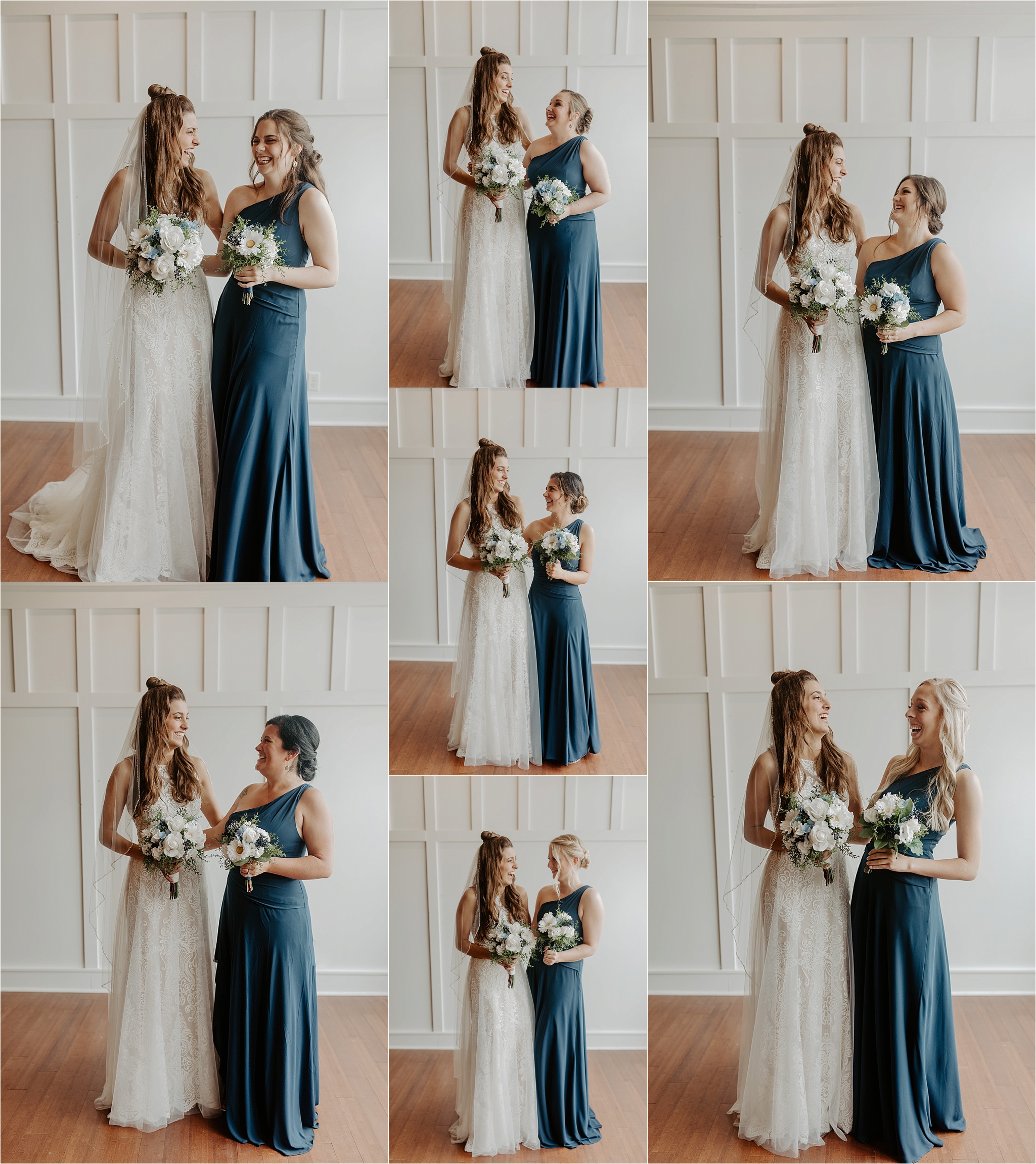 Bridal Party photos at Town & Country Events in Milford, IL. Krystal Richmond Photography