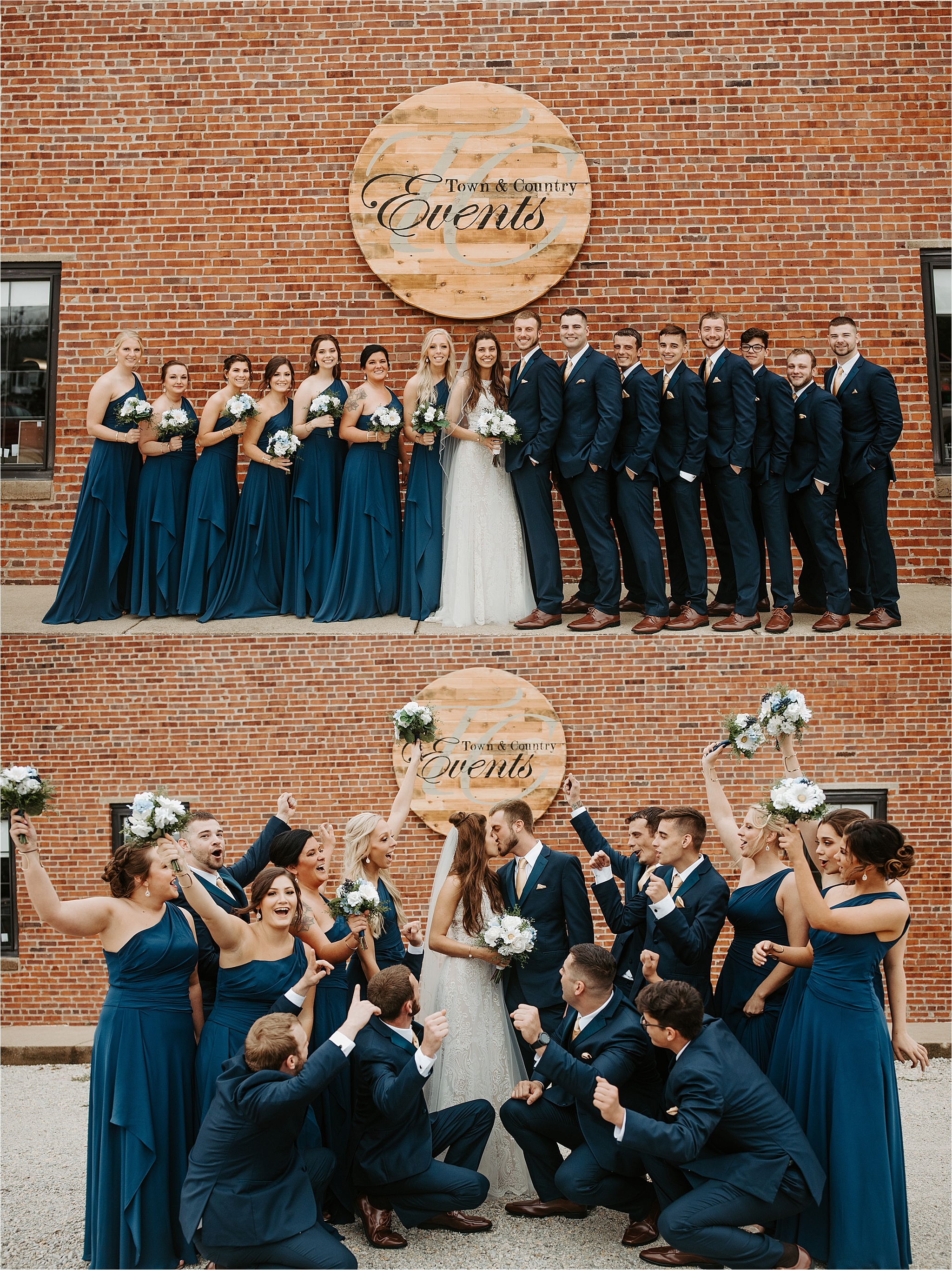 Bridal Party photos at Town & Country Events in Milford, IL. Krystal Richmond Photography