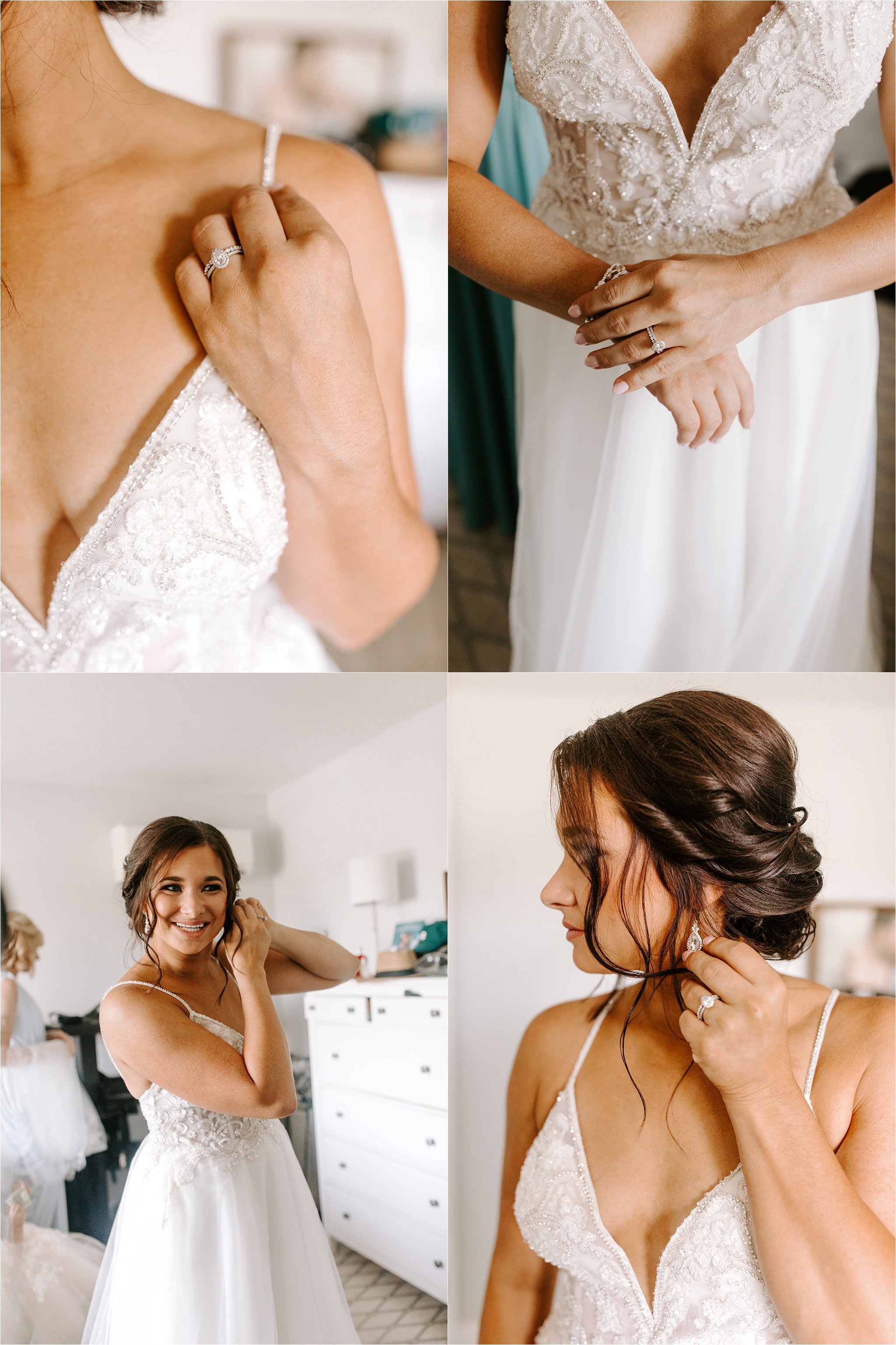 Bridal details for a Summer Wedding Day. Chicagoland Wedding Photographer. Krystal Richmond Photography