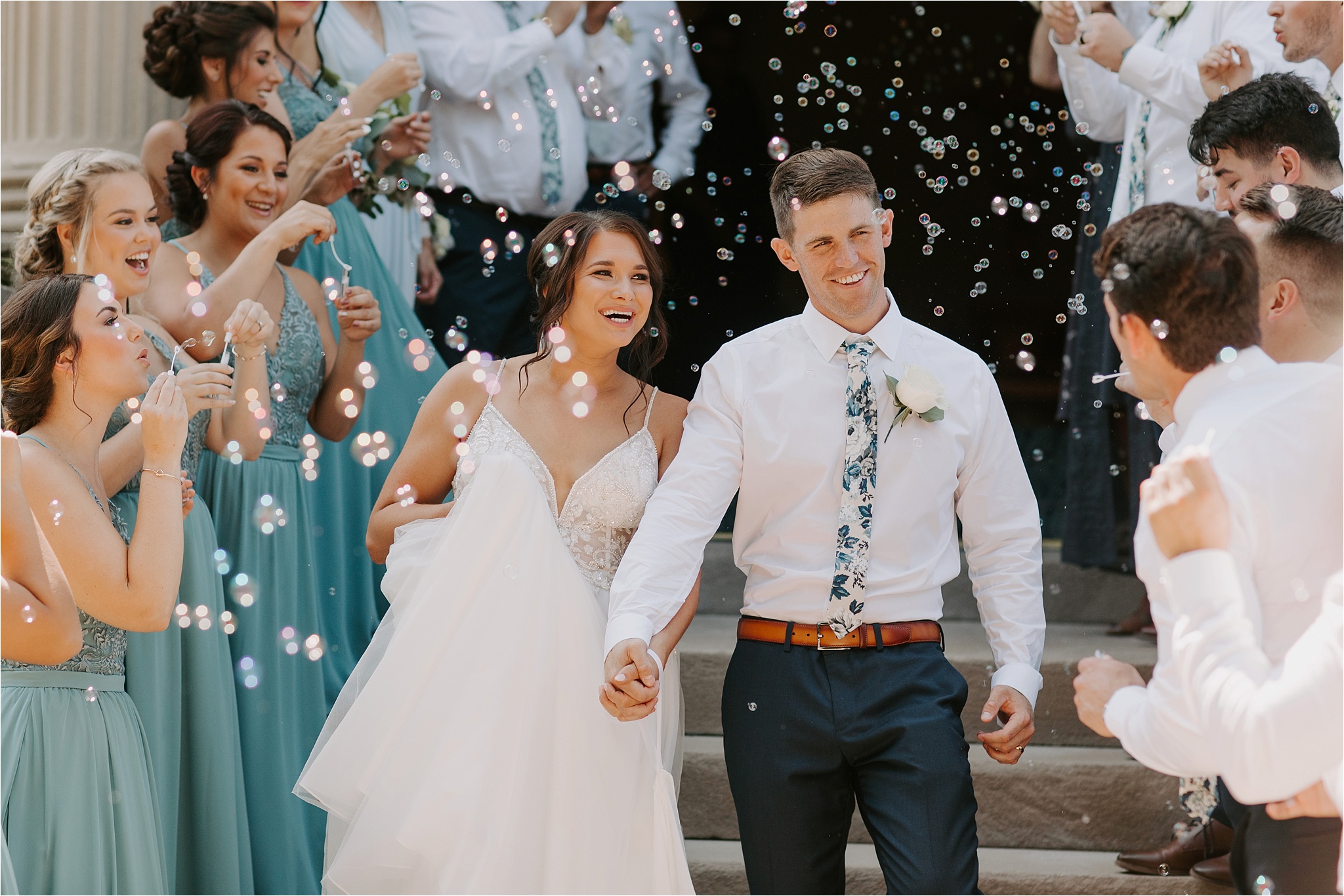Bubble Exit from Ceremony