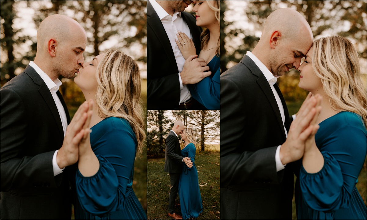 Kankakee, IL Fall Engagement Session at Sunset. Krystal Richmond Photography