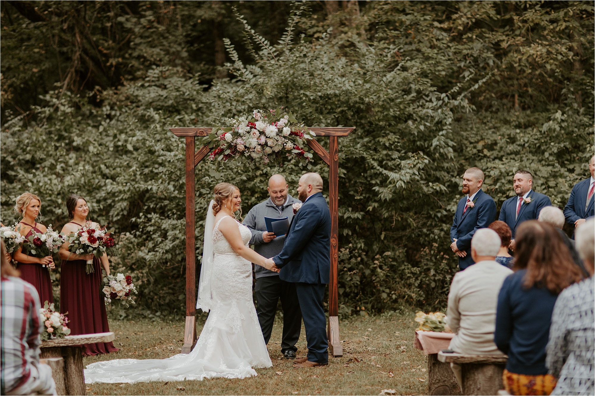 Outdoor Fall Wedding Day at Mount Langham in Kankakee, IL. Chicago Wedding Photographer
