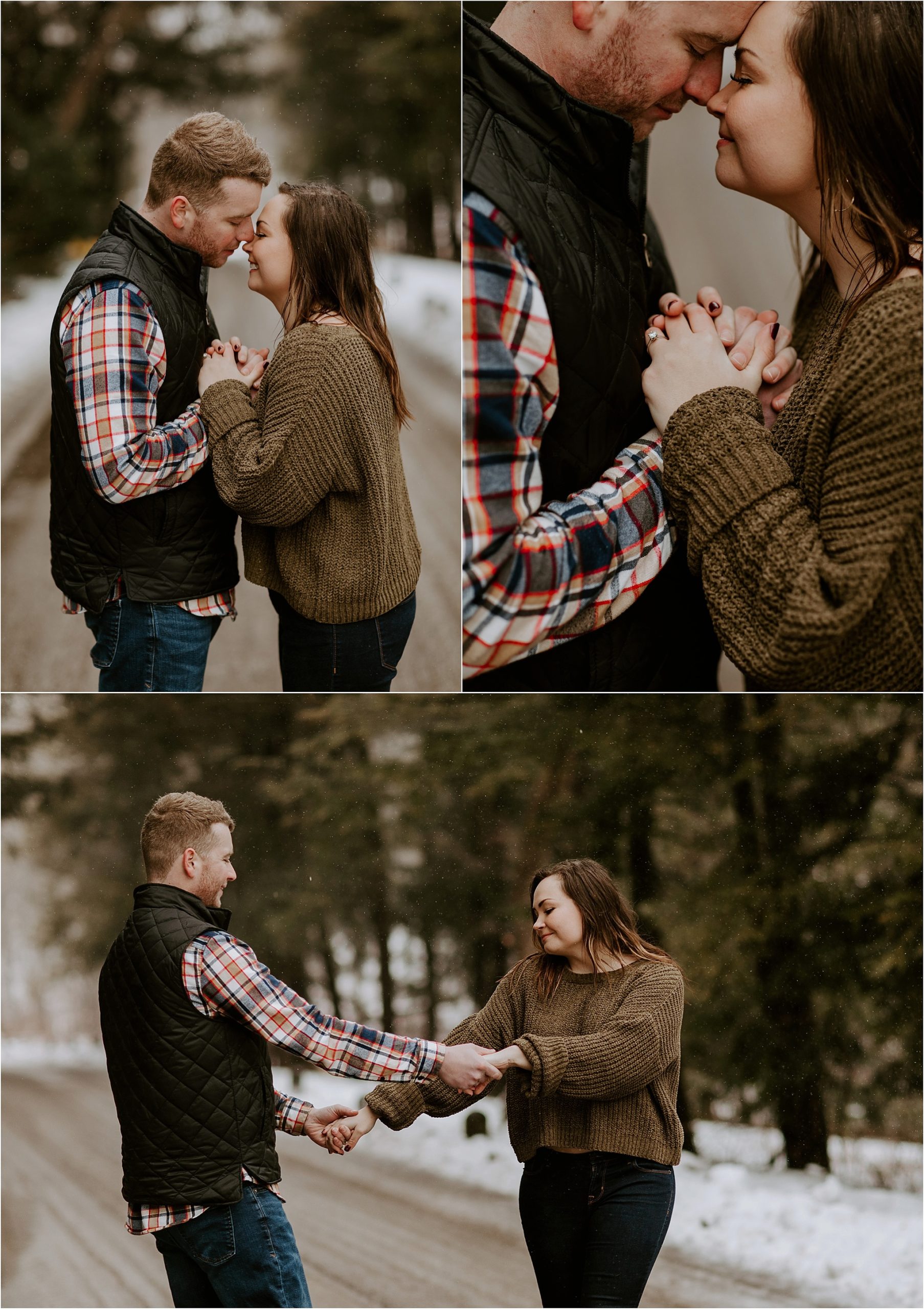 Snowy Engagement Session. Chicago Wedding Photographer