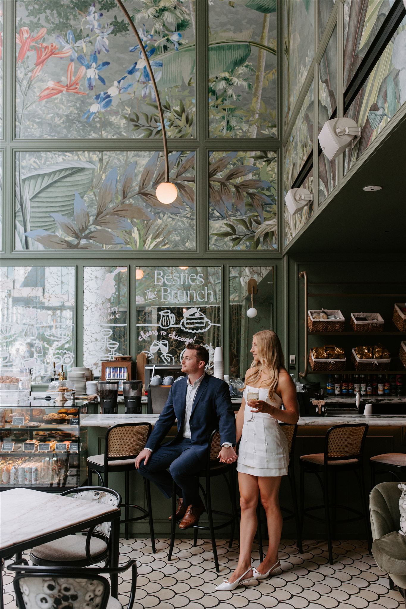 Chicago Engagement Session - Venteux Cafe